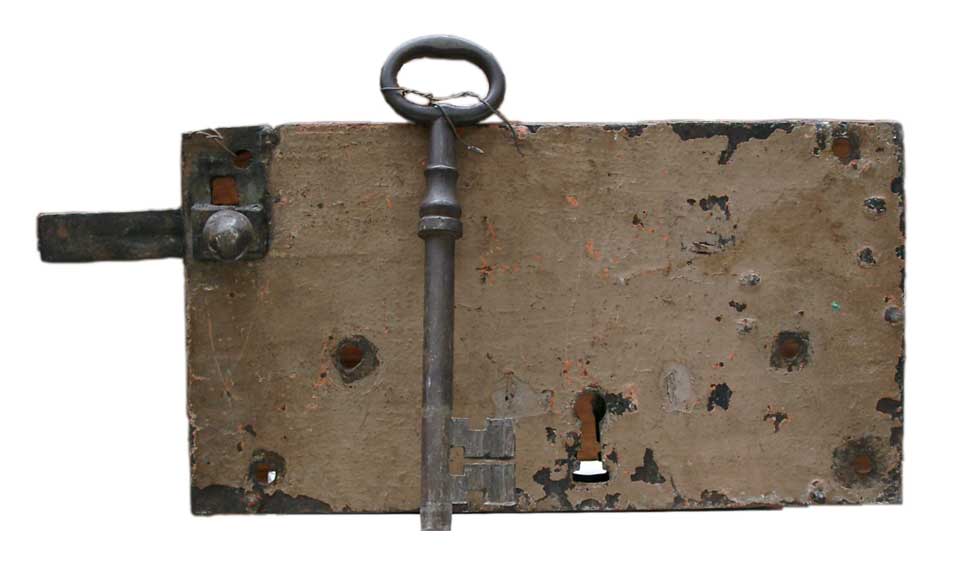 18th century lock. 18th century lock.-0