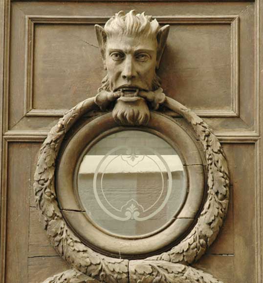 Monumental double door with fantastic decor Monumental double door with fantastic decor-6