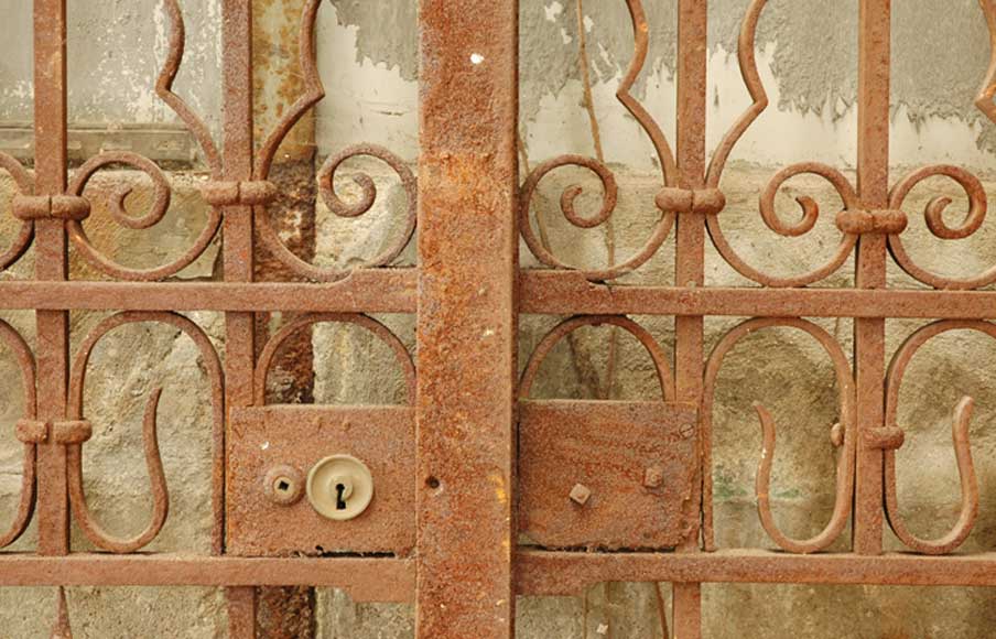 Wrought iron 19th century main gate  Wrought iron 19th century main gate -7