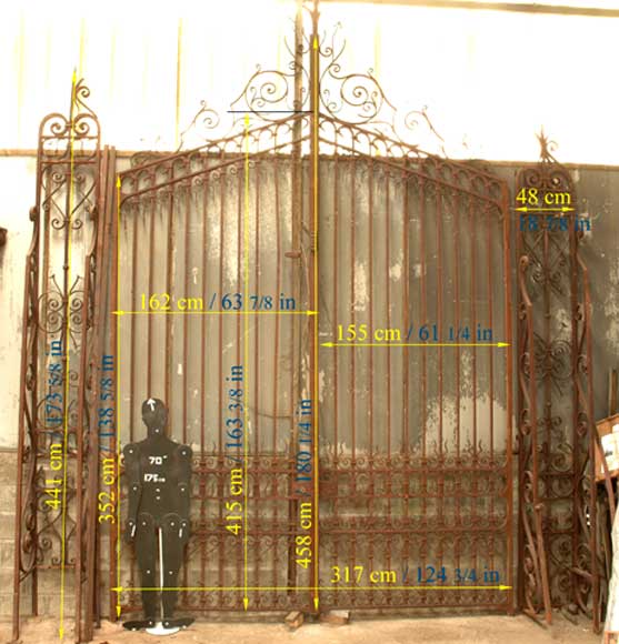 Wrought iron 19th century main gate  Wrought iron 19th century main gate -14