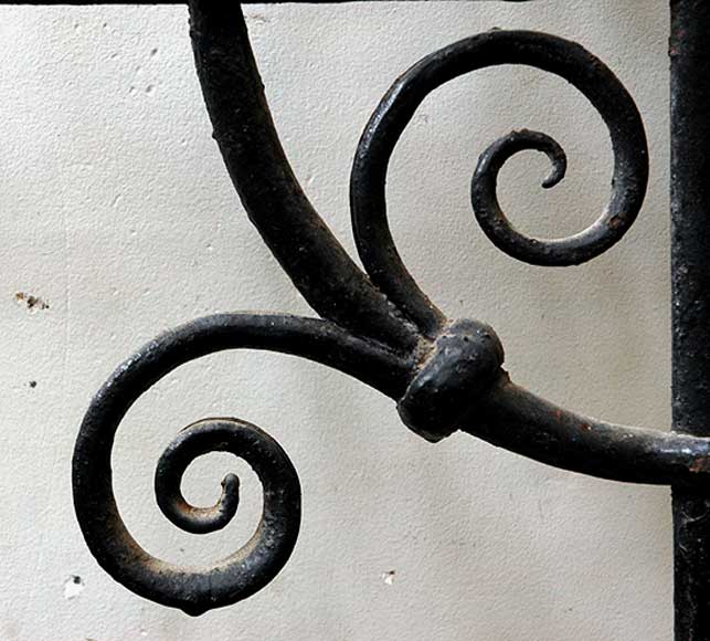 Pair of square wrought iron windows Pair of square wrought iron windows-6