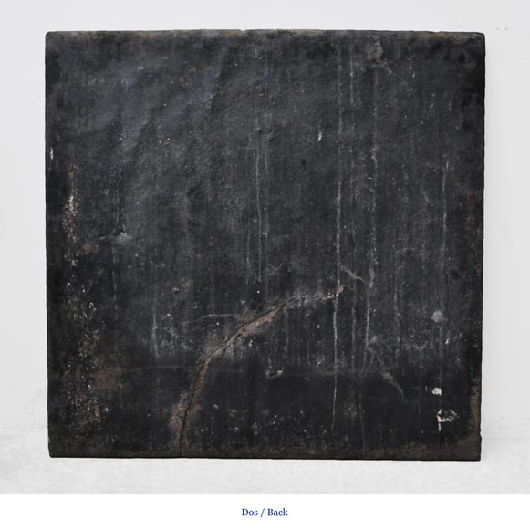 Antique cast iron fireback with French coat of Arms and angels Antique cast iron fireback with French coat of Arms and angels-5