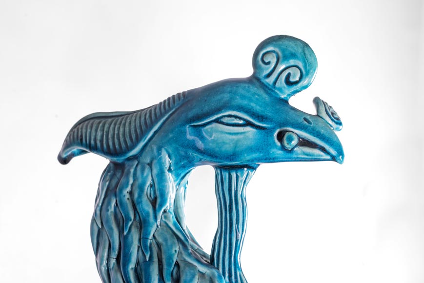 Eugène-Frédéric PIAT (1827-1903) - Pair of Japanese wall brackets, a similar model of which belonged to Sarah Bernhardt Eugène-Frédéric PIAT (1827-1903) - Pair of Japanese wall brackets, a similar model of which belonged to Sarah Bernhardt-2