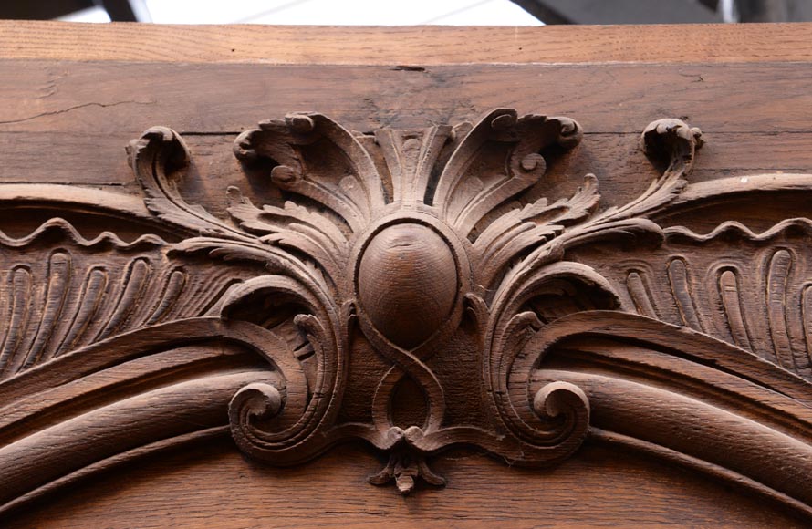 Louis XV style wood overmantel, late 19th century Louis XV style wood overmantel, late 19th century-2