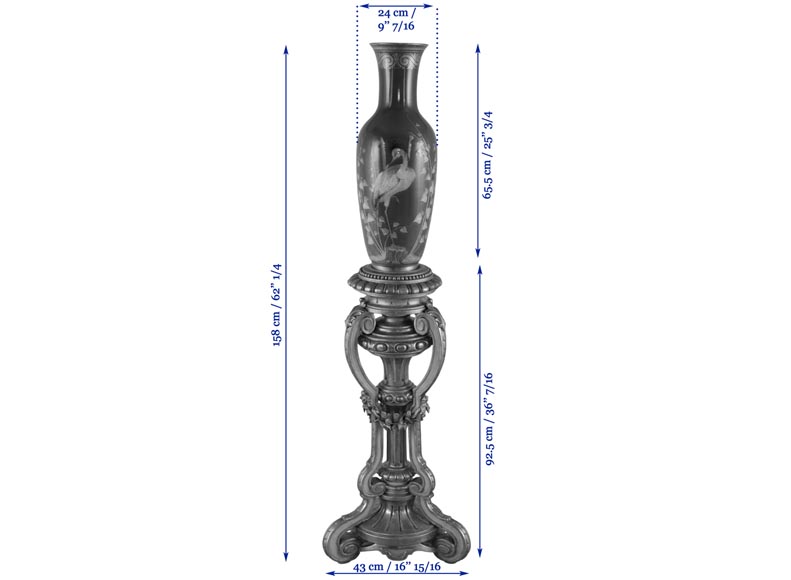 Albert DAMMOUSE and MANUFACTURE DE SEVRES - Important antique exhibition vase,  Albert DAMMOUSE and MANUFACTURE DE SEVRES - Important antique exhibition vase,