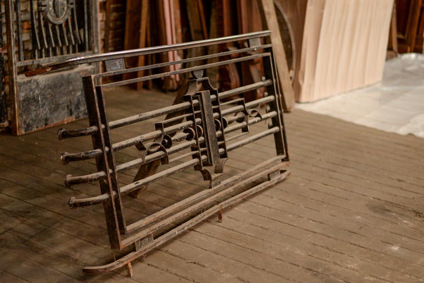 POILLERAT Gilbert - Art Deco pair of doors and window railing, wrought iron and bronze, 1936 POILLERAT Gilbert - Art Deco pair of doors and window railing, wrought iron and bronze, 1936-4