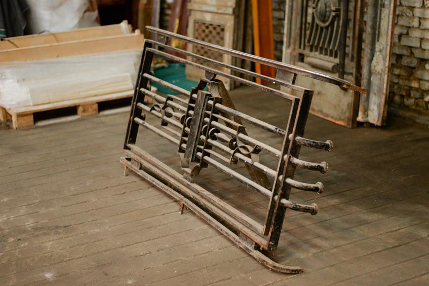 POILLERAT Gilbert - Art Deco pair of doors and window railing, wrought iron and bronze, 1936 POILLERAT Gilbert - Art Deco pair of doors and window railing, wrought iron and bronze, 1936-5