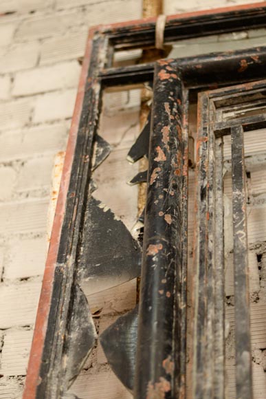 POILLERAT Gilbert - Art Deco pair of doors and window railing, wrought iron and bronze, 1936 POILLERAT Gilbert - Art Deco pair of doors and window railing, wrought iron and bronze, 1936-11