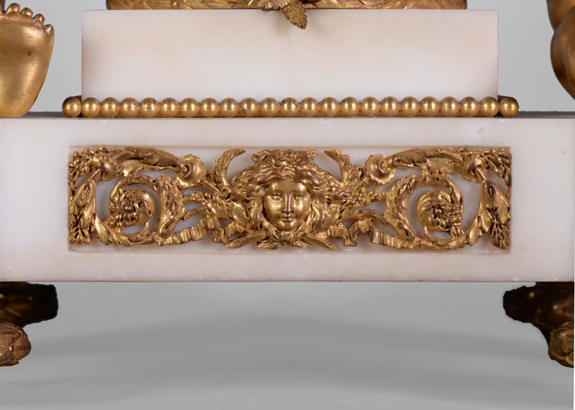 Louis XVI style little clock with putti by Perrineau Louis XVI style little clock with putti by Perrineau-7