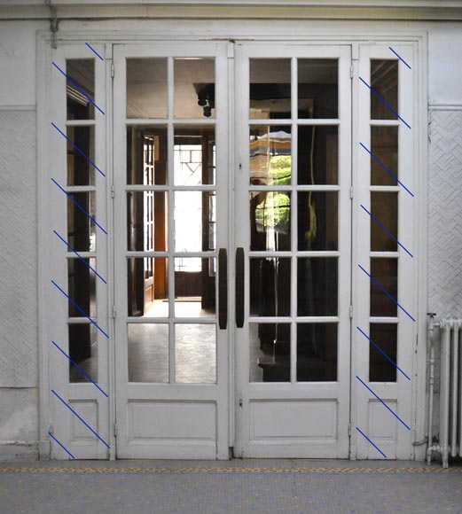 Set of four double doors, 1930's Set of four double doors, 1930's-11