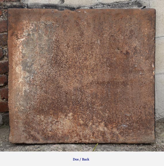 Coronation scene, antique 17th-century fireback Coronation scene, antique 17th-century fireback-5