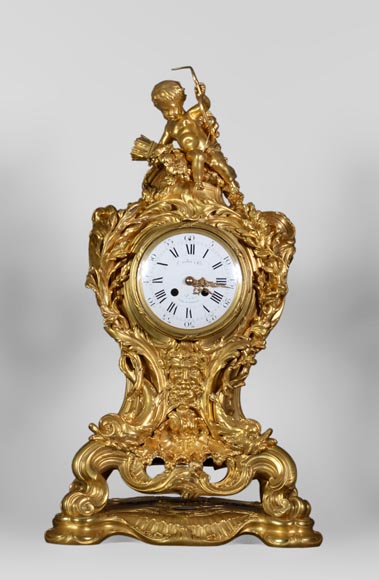 Léon MESSAGÉ (1842-1901) (att. to) - Antique Louis XV style clock Léon MESSAGÉ (1842-1901) (att. to) - Antique Louis XV style clock-0