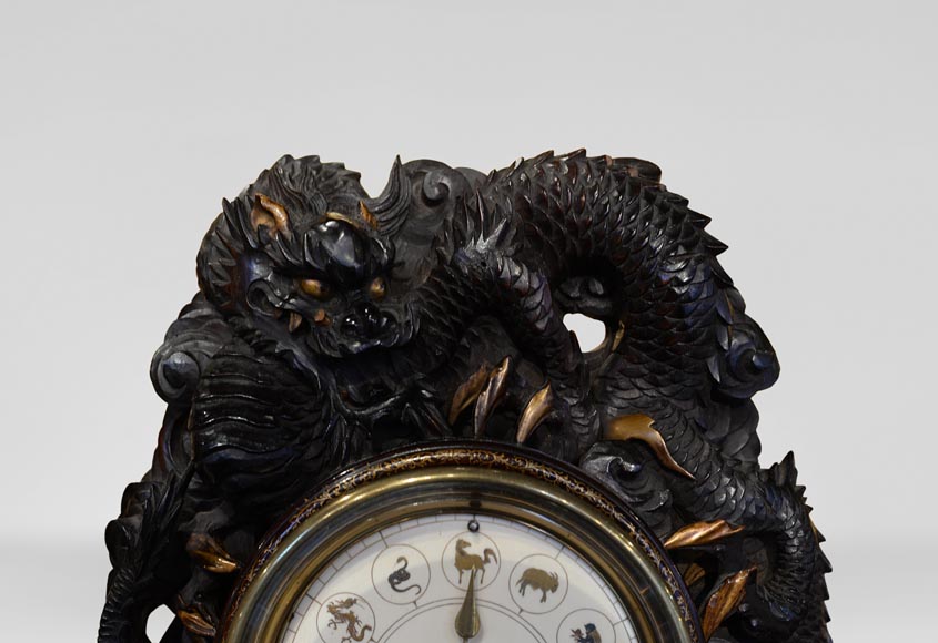 Clock with Chinese zodiac signs Clock with Chinese zodiac signs-1