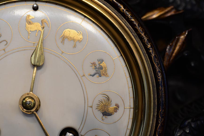 Clock with Chinese zodiac signs Clock with Chinese zodiac signs-4