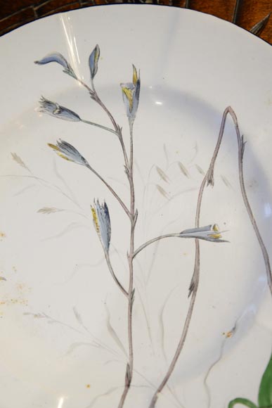 SAINT-CLEMENT manufactory - Plate set with orchids SAINT-CLEMENT manufactory - Plate set with orchids-4