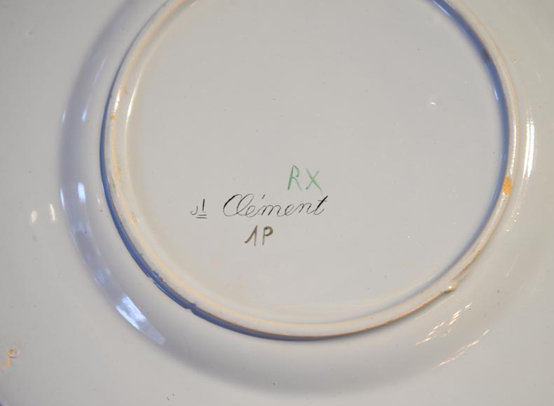 SAINT-CLEMENT manufactory - Plate set with orchids SAINT-CLEMENT manufactory - Plate set with orchids-6