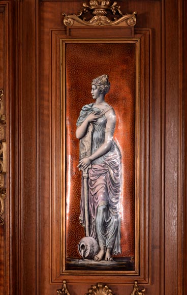 Édouard LIÈVRE (Author of the model, 1829 – 1886), Paul SORMANI (cabinetmaker, 1817 – 1874 or 1875) Neo-Renaissance ceremonial sideboard and buffet Édouard LIÈVRE (Author of the model, 1829 – 1886), Paul SORMANI (cabinetmaker, 1817 – 1874 or 1875) Neo-Renaissance ceremonial sideboard and buffet-5