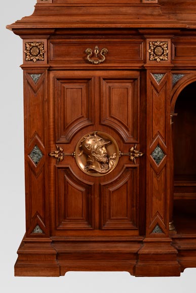Édouard LIÈVRE (Author of the model, 1829 – 1886), Paul SORMANI (cabinetmaker, 1817 – 1874 or 1875) Neo-Renaissance ceremonial sideboard and buffet Édouard LIÈVRE (Author of the model, 1829 – 1886), Paul SORMANI (cabinetmaker, 1817 – 1874 or 1875) Neo-Renaissance ceremonial sideboard and buffet-7