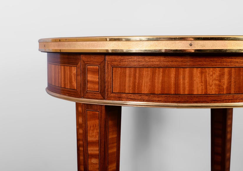 Pierre-Ferdinand DUVINAGE (1823-1876) - Pedestal table with Japanese decoration of   Pierre-Ferdinand DUVINAGE (1823-1876) - Pedestal table with Japanese decoration of