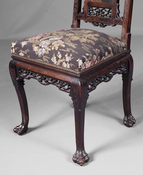 Pair of chairs inspired by the Far East Pair of chairs inspired by the Far East-6