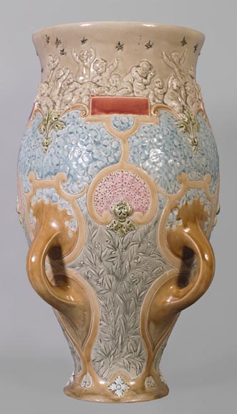 Louis-Robert CARRIER-BELLEUSE (1848 - 1913) and POTTERY FROM CHOISY LE ROI (1863 -1938),  Louis-Robert CARRIER-BELLEUSE (1848 - 1913) and POTTERY FROM CHOISY LE ROI (1863 -1938),