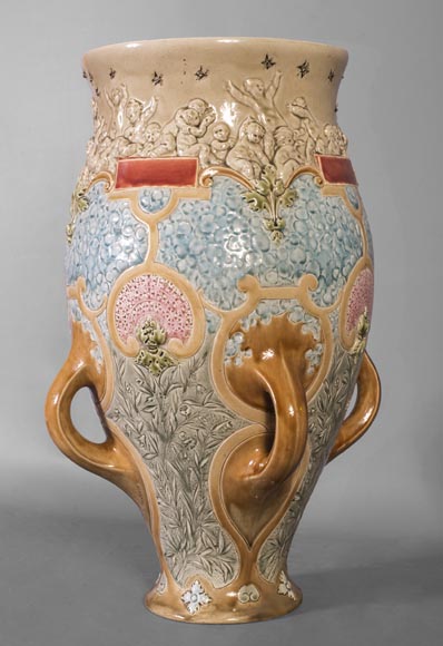 Louis-Robert CARRIER-BELLEUSE (1848 - 1913) and POTTERY FROM CHOISY LE ROI (1863 -1938),  Louis-Robert CARRIER-BELLEUSE (1848 - 1913) and POTTERY FROM CHOISY LE ROI (1863 -1938),