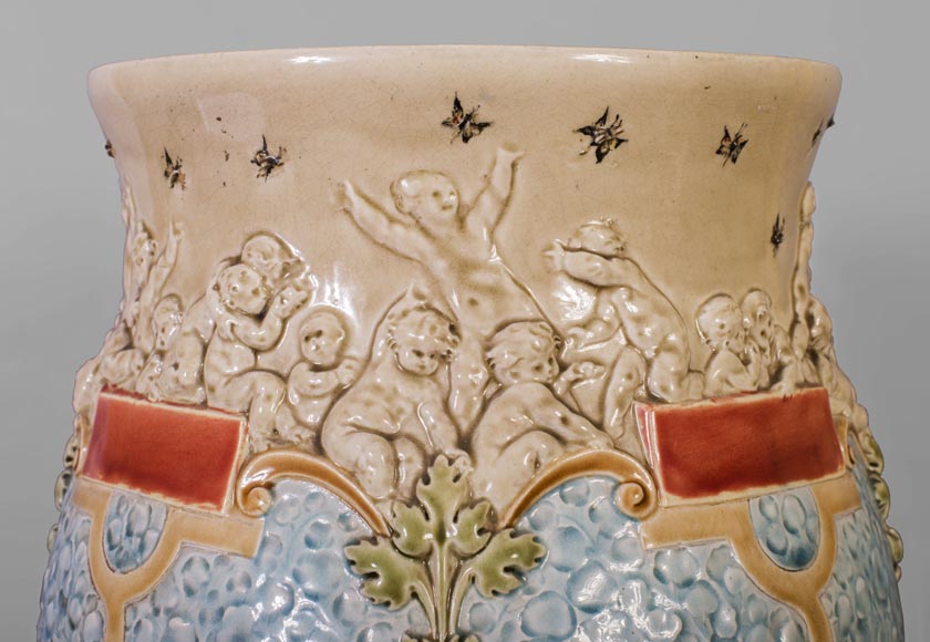 Louis-Robert CARRIER-BELLEUSE (1848 - 1913) and POTTERY FROM CHOISY LE ROI (1863 -1938),  Louis-Robert CARRIER-BELLEUSE (1848 - 1913) and POTTERY FROM CHOISY LE ROI (1863 -1938),