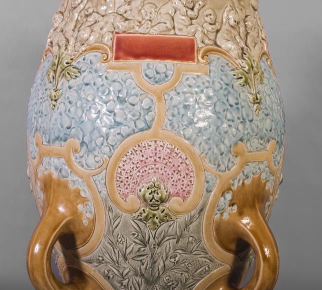 Louis-Robert CARRIER-BELLEUSE (1848 - 1913) and POTTERY FROM CHOISY LE ROI (1863 -1938),  Louis-Robert CARRIER-BELLEUSE (1848 - 1913) and POTTERY FROM CHOISY LE ROI (1863 -1938),