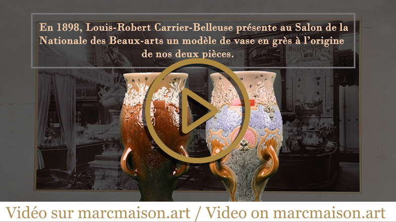 Louis-Robert CARRIER-BELLEUSE (1848 - 1913) and POTTERY FROM CHOISY LE ROI (1863 -1938),  Louis-Robert CARRIER-BELLEUSE (1848 - 1913) and POTTERY FROM CHOISY LE ROI (1863 -1938),