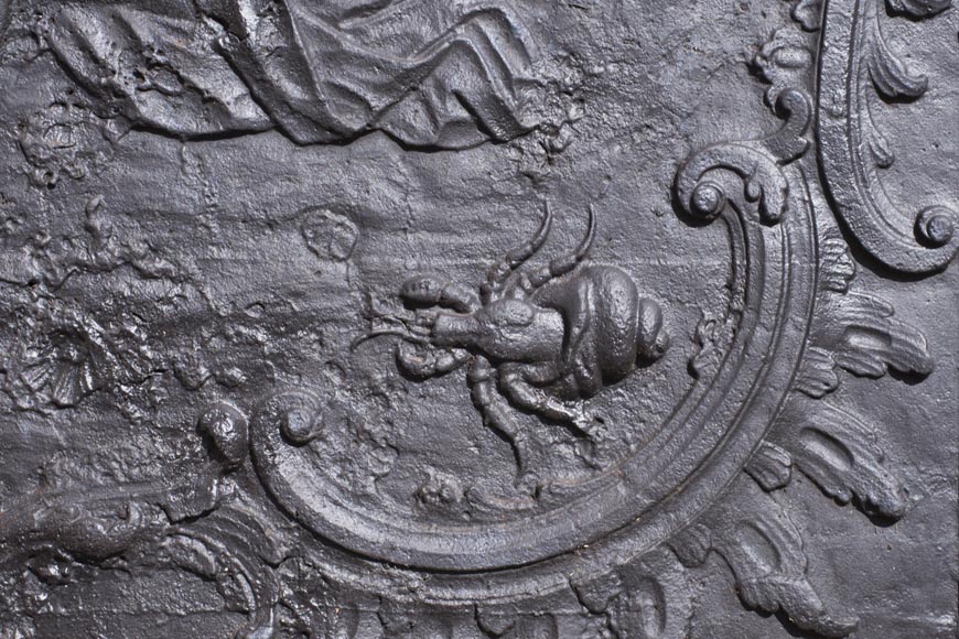 Louis XV fireback depicting Aphrodite Pandemos Louis XV fireback depicting Aphrodite Pandemos-4