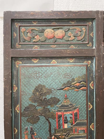 Pair of Chinese screens Pair of Chinese screens-2