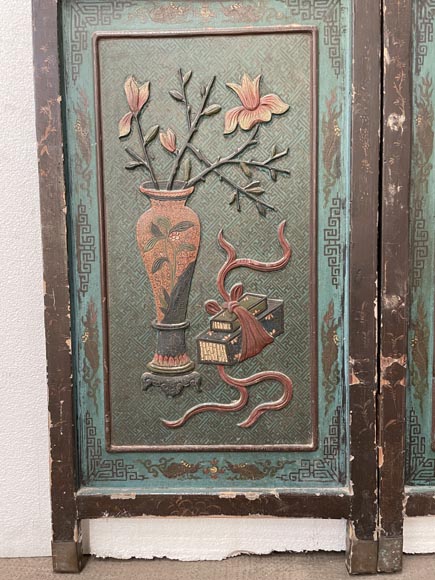 Pair of Chinese screens Pair of Chinese screens-4
