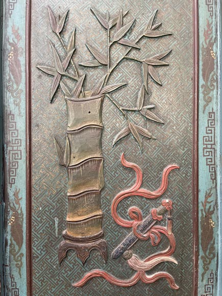 Pair of Chinese screens Pair of Chinese screens-9