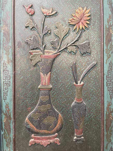 Pair of Chinese screens Pair of Chinese screens-16
