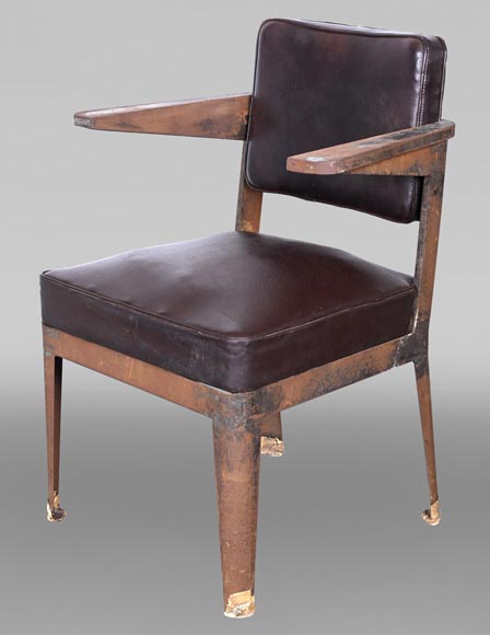 Armchair by PROUVÉ Jean, to be proven as by Prouvé Armchair by PROUVÉ Jean, to be proven as by Prouvé-0