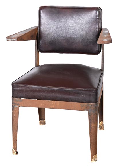 Armchair by PROUVÉ Jean, to be proven as by Prouvé Armchair by PROUVÉ Jean, to be proven as by Prouvé-1