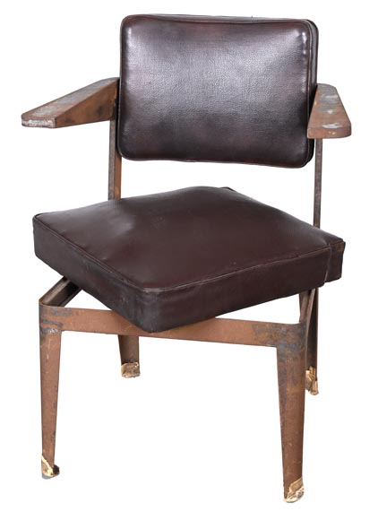Armchair by PROUVÉ Jean, to be proven as by Prouvé Armchair by PROUVÉ Jean, to be proven as by Prouvé-3