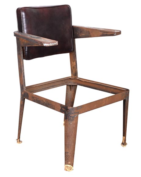 Armchair by PROUVÉ Jean, to be proven as by Prouvé Armchair by PROUVÉ Jean, to be proven as by Prouvé-4