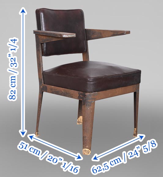 Armchair by PROUVÉ Jean, to be proven as by Prouvé Armchair by PROUVÉ Jean, to be proven as by Prouvé-15