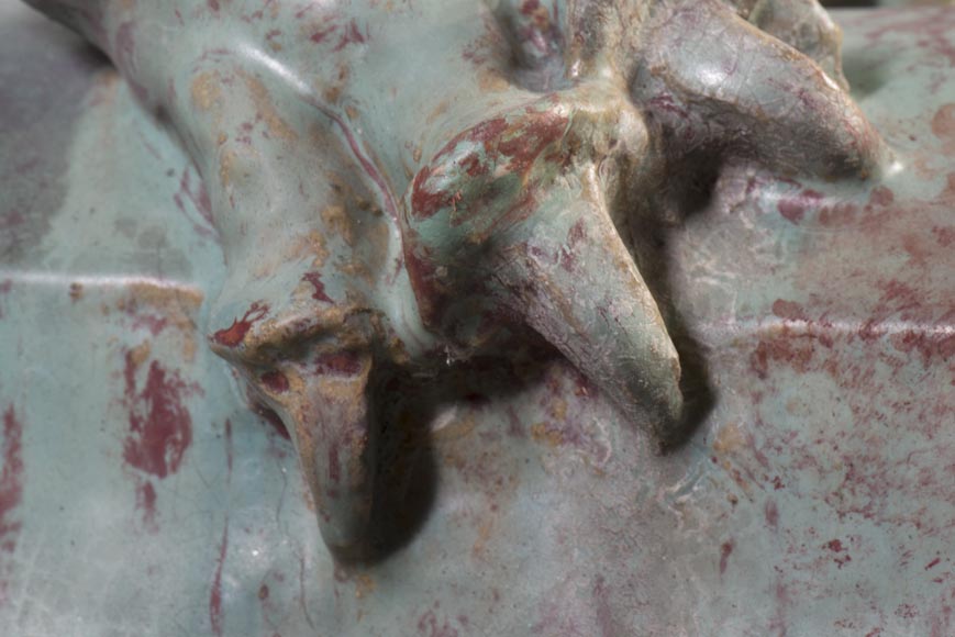 Emmanuel FREMIET (1824-1910) et Emile MÜLLER ET CIE The Eagle and The Lizard, ridge tiles after the sculpture of the Château of Pierrefonds Emmanuel FREMIET (1824-1910) et Emile MÜLLER ET CIE The Eagle and The Lizard, ridge tiles after the sculpture of the Château of Pierrefonds-6