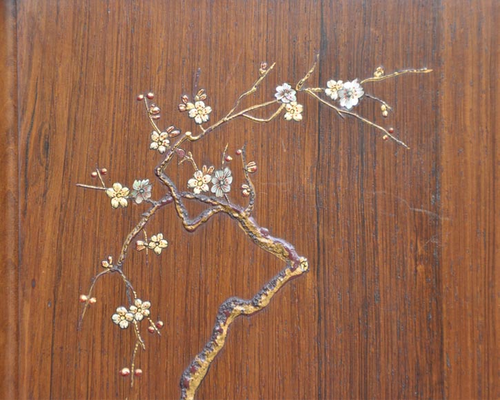 Japanese style display cabinet with birds Japanese style display cabinet with birds-10