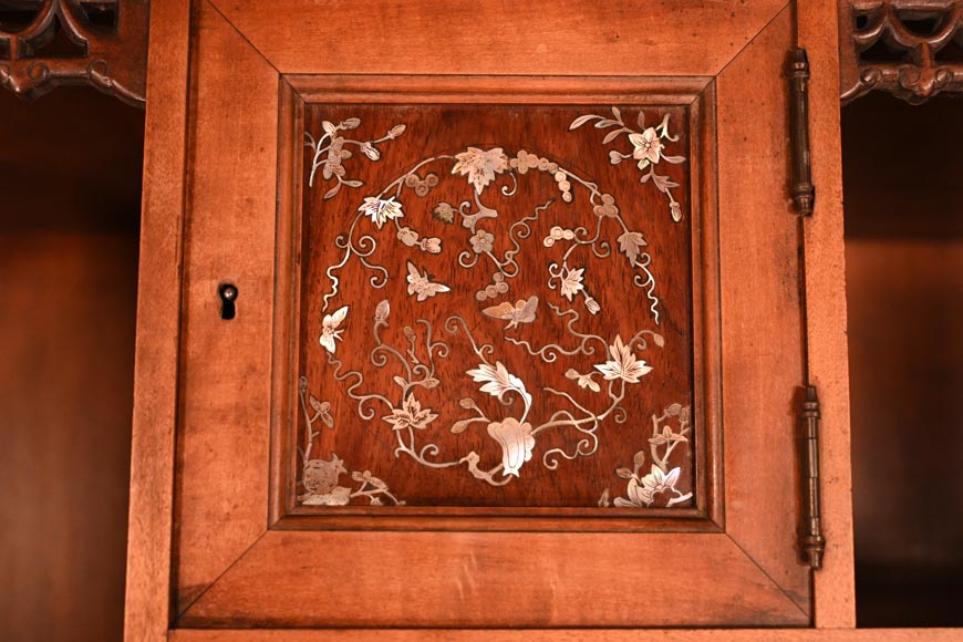 Gabriel VIARDOT (attributed to), Japanese furniture with mother-of-pearl inlaid panels, late 19th century Gabriel VIARDOT (attributed to), Japanese furniture with mother-of-pearl inlaid panels, late 19th century-4