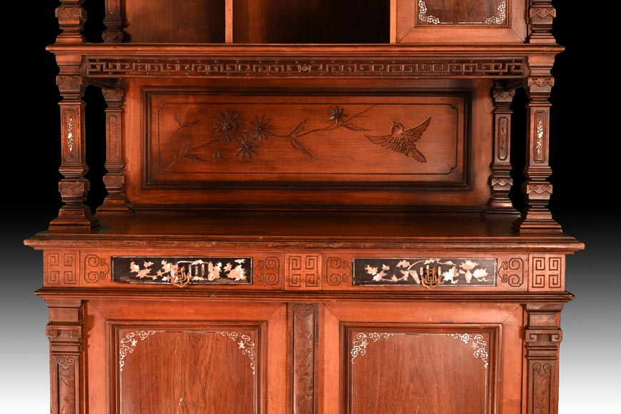 Gabriel VIARDOT (attributed to), Japanese furniture with mother-of-pearl inlaid panels, late 19th century Gabriel VIARDOT (attributed to), Japanese furniture with mother-of-pearl inlaid panels, late 19th century-9