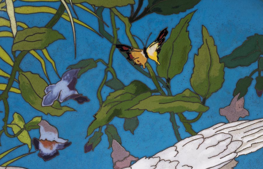 André-Fernand THESMAR (1843-1912) and Ferdinand BARBEDIENNE (1810-1892) - Ornamental japanese style plate André-Fernand THESMAR (1843-1912) and Ferdinand BARBEDIENNE (1810-1892) - Ornamental japanese style plate-3