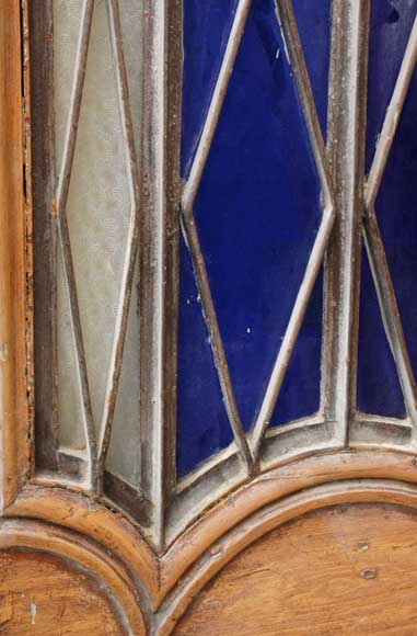 Wood door from the 18th century with 19th century iron openings Wood door from the 18th century with 19th century iron openings-2