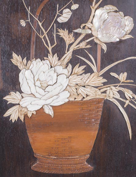 Gabriel VIARDOT (1830-1906) - Large Japanese cabinet with Foo dog Gabriel VIARDOT (1830-1906) - Large Japanese cabinet with Foo dog-7