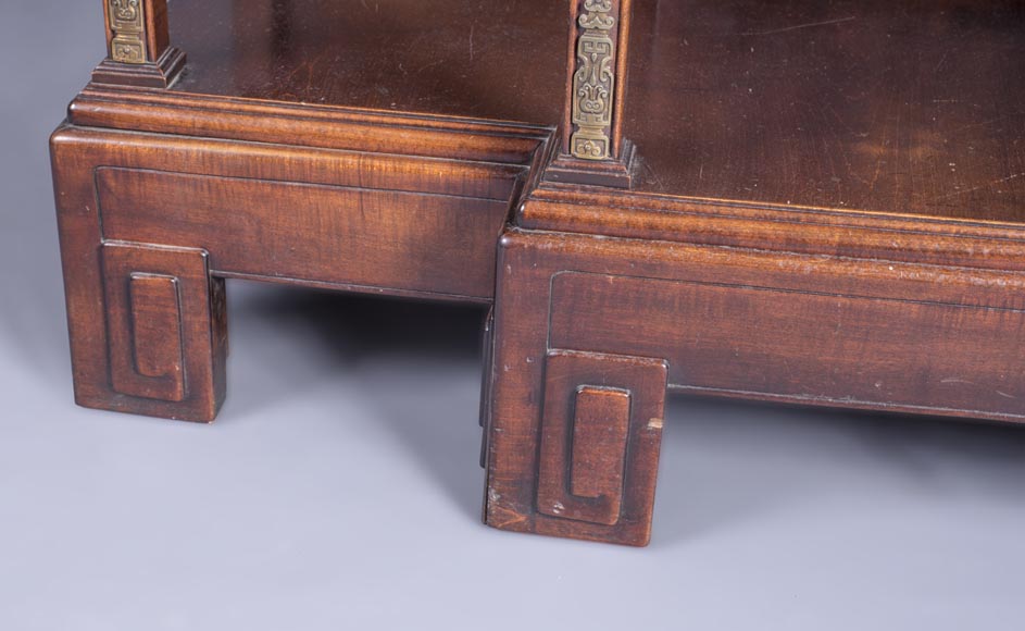 Gabriel VIARDOT (1830-1906) - Large Japanese cabinet with Foo dog Gabriel VIARDOT (1830-1906) - Large Japanese cabinet with Foo dog-8