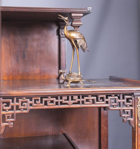 Gabriel VIARDOT (1830-1906) - Large Japanese cabinet with Foo dog Gabriel VIARDOT (1830-1906) - Large Japanese cabinet with Foo dog-10