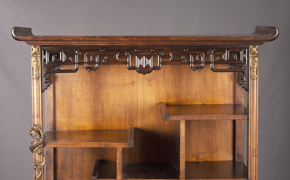 Gabriel VIARDOT (1830-1906) - A small Japanese style secretary Gabriel VIARDOT (1830-1906) - A small Japanese style secretary-1