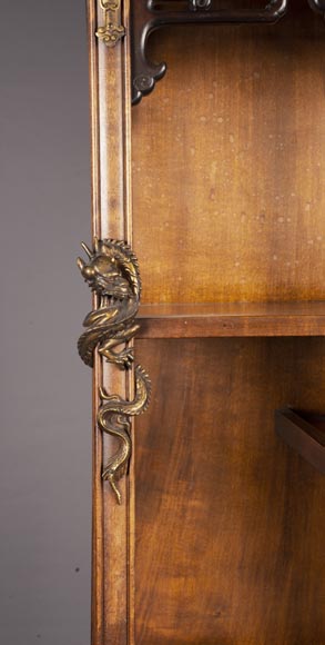 Gabriel VIARDOT (1830-1906) - A small Japanese style secretary Gabriel VIARDOT (1830-1906) - A small Japanese style secretary-3